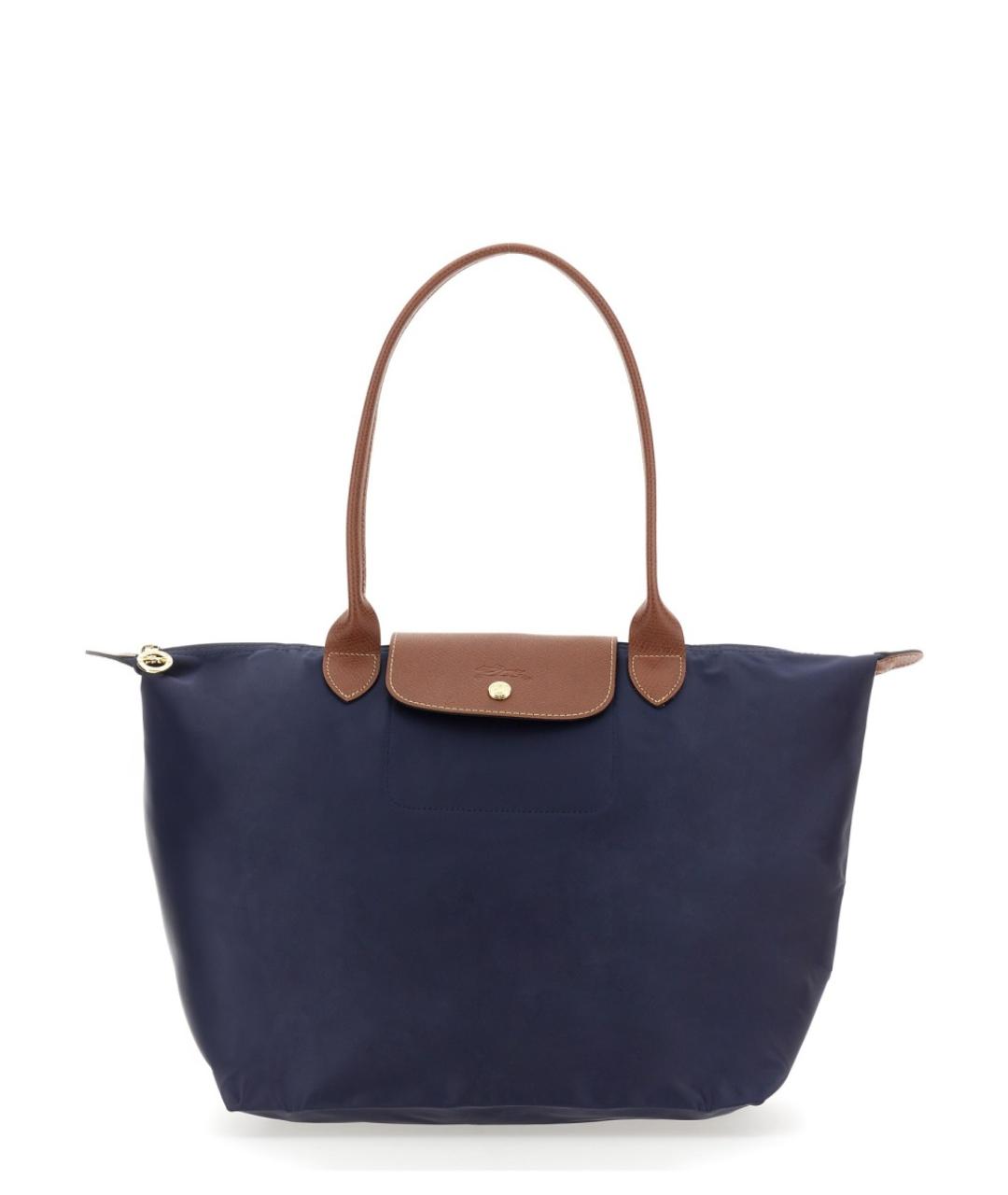 LONGCHAMP Синяя синтетическая сумка через плечо, фото 3