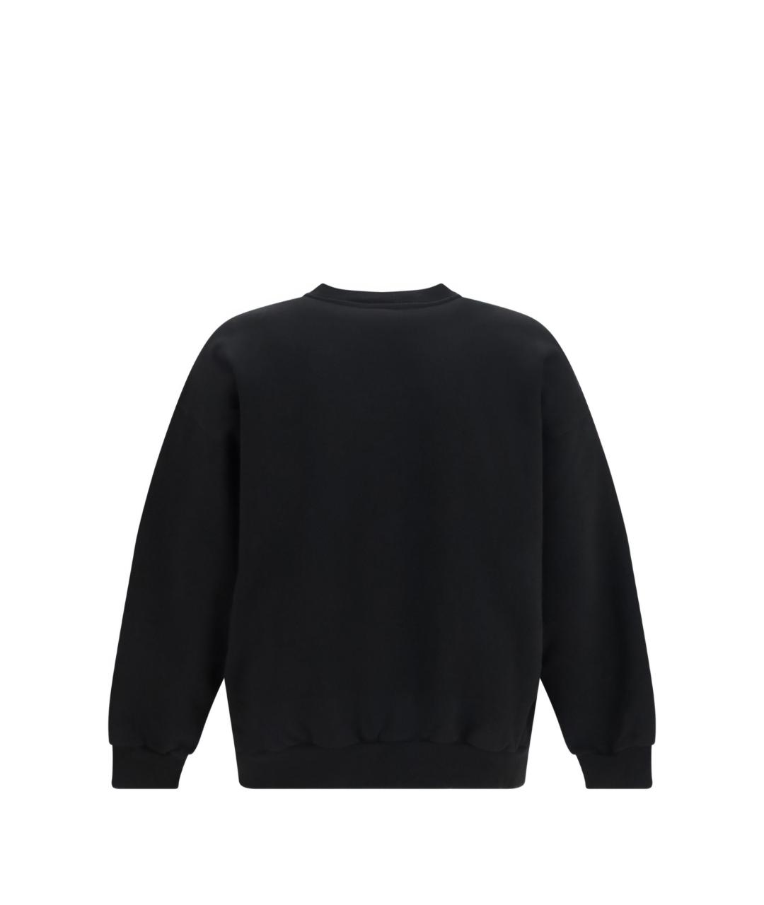 BALENCIAGA Черный хлопковый джемпер / свитер, фото 2