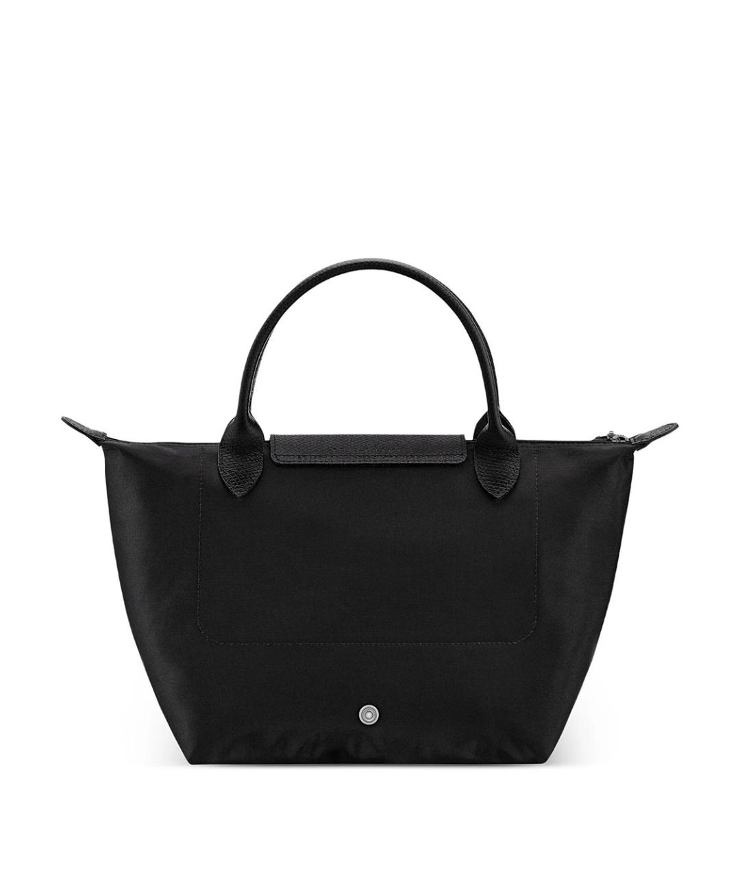 LONGCHAMP Черная синтетическая сумка с короткими ручками, фото 4