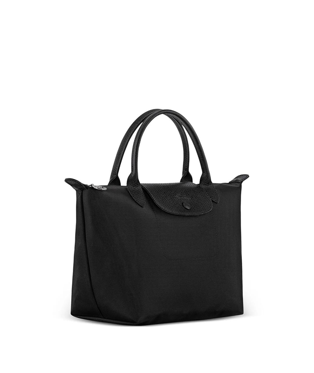LONGCHAMP Черная синтетическая сумка с короткими ручками, фото 2
