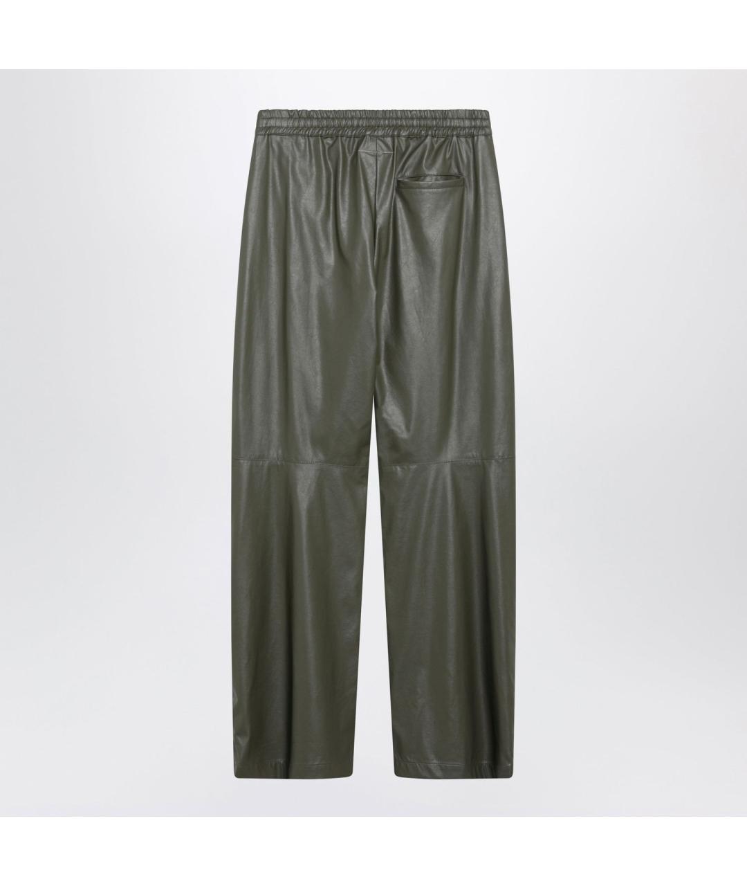 MM6 MAISON MARGIELA Зеленые прямые брюки, фото 2
