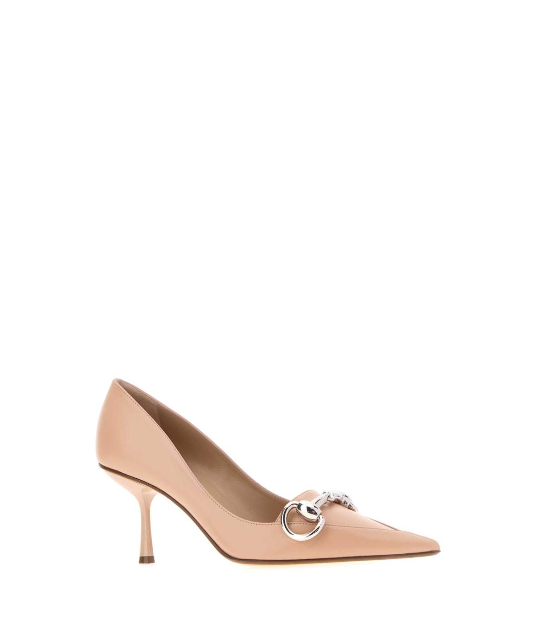 GUCCI Розовые кожаные туфли, фото 2