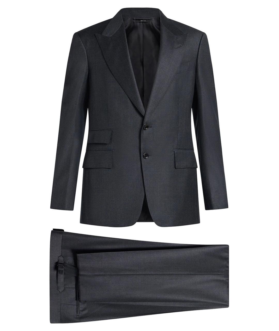TOM FORD Серый классический костюм, фото 1