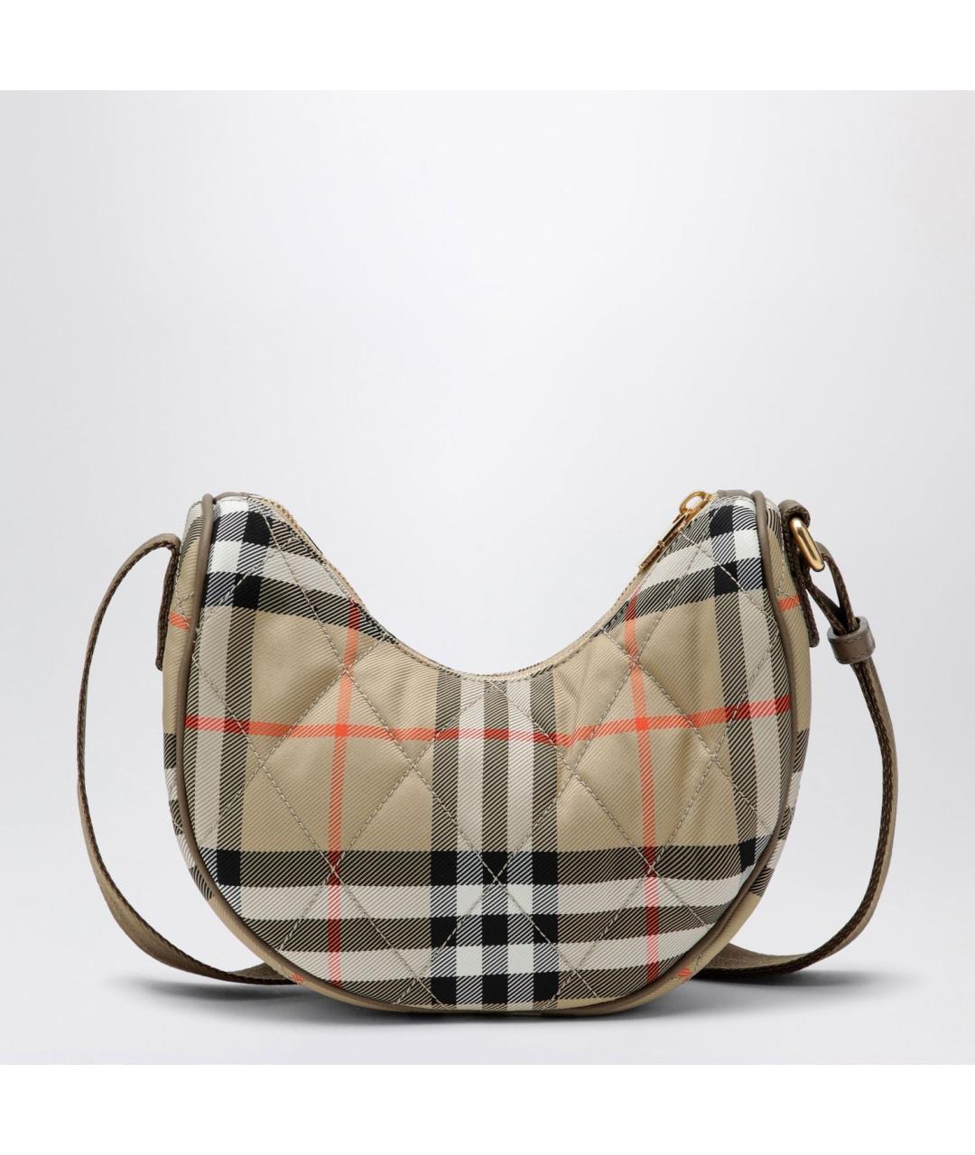 BURBERRY Бежевая синтетическая сумка через плечо, фото 2
