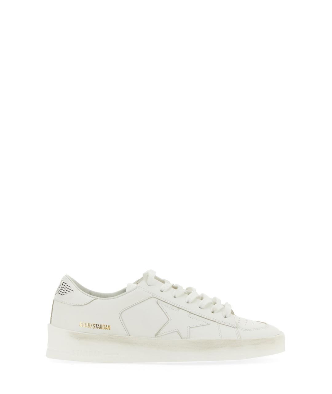 GOLDEN GOOSE Белые кожаные кроссовки, фото 2
