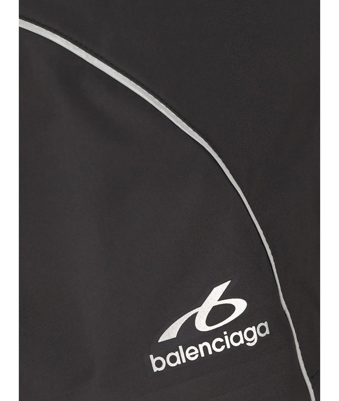 BALENCIAGA Черные шелковые шорты, фото 2