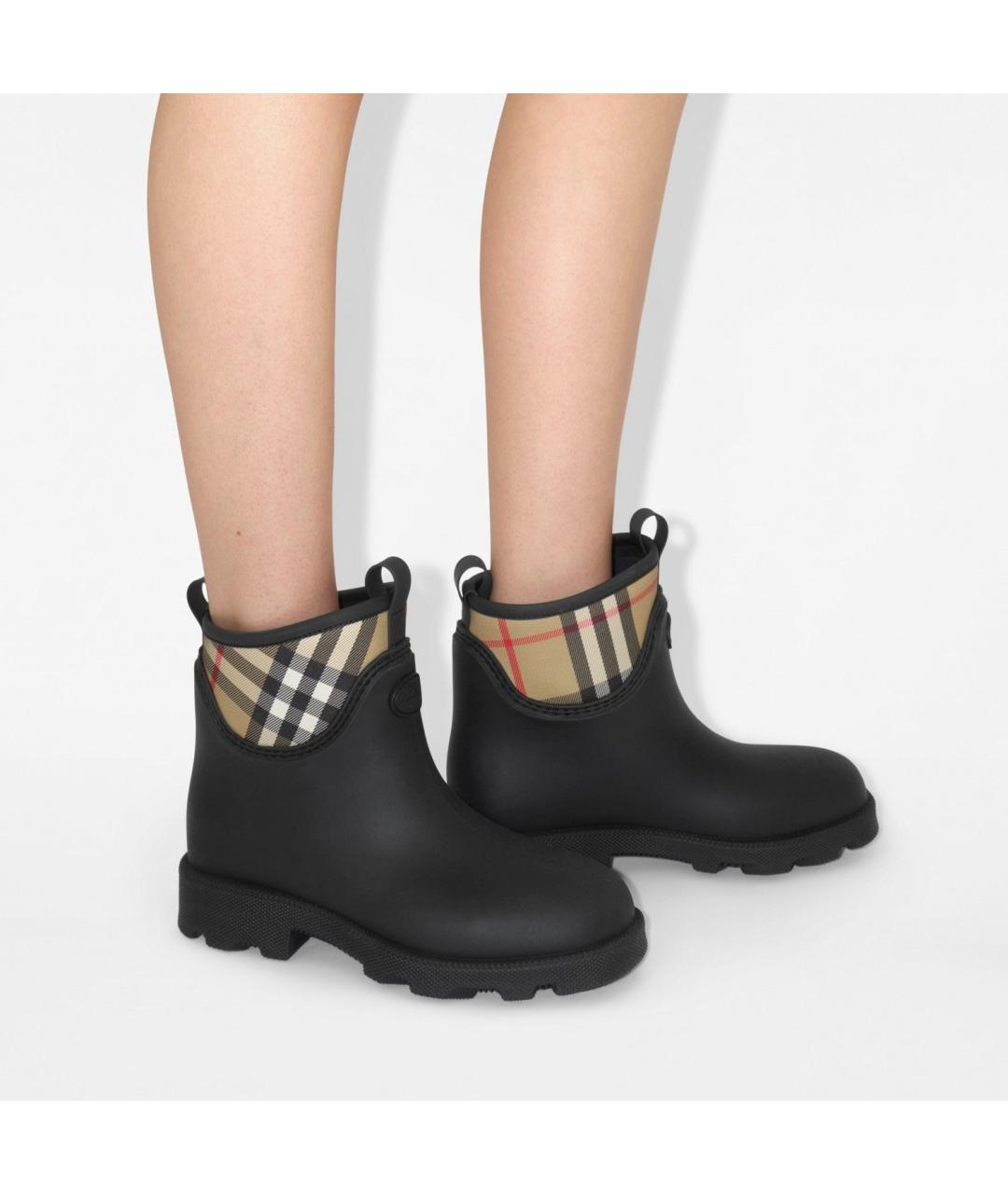 BURBERRY Черные ботинки, фото 2