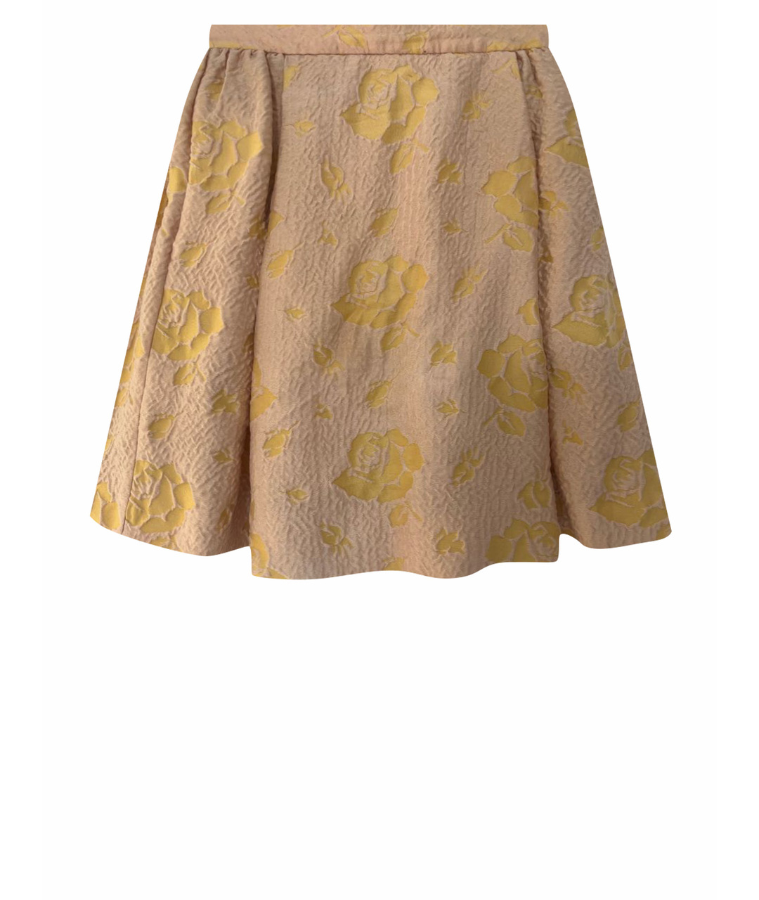 MIU MIU Розовая полиамидовая юбка мини, фото 1