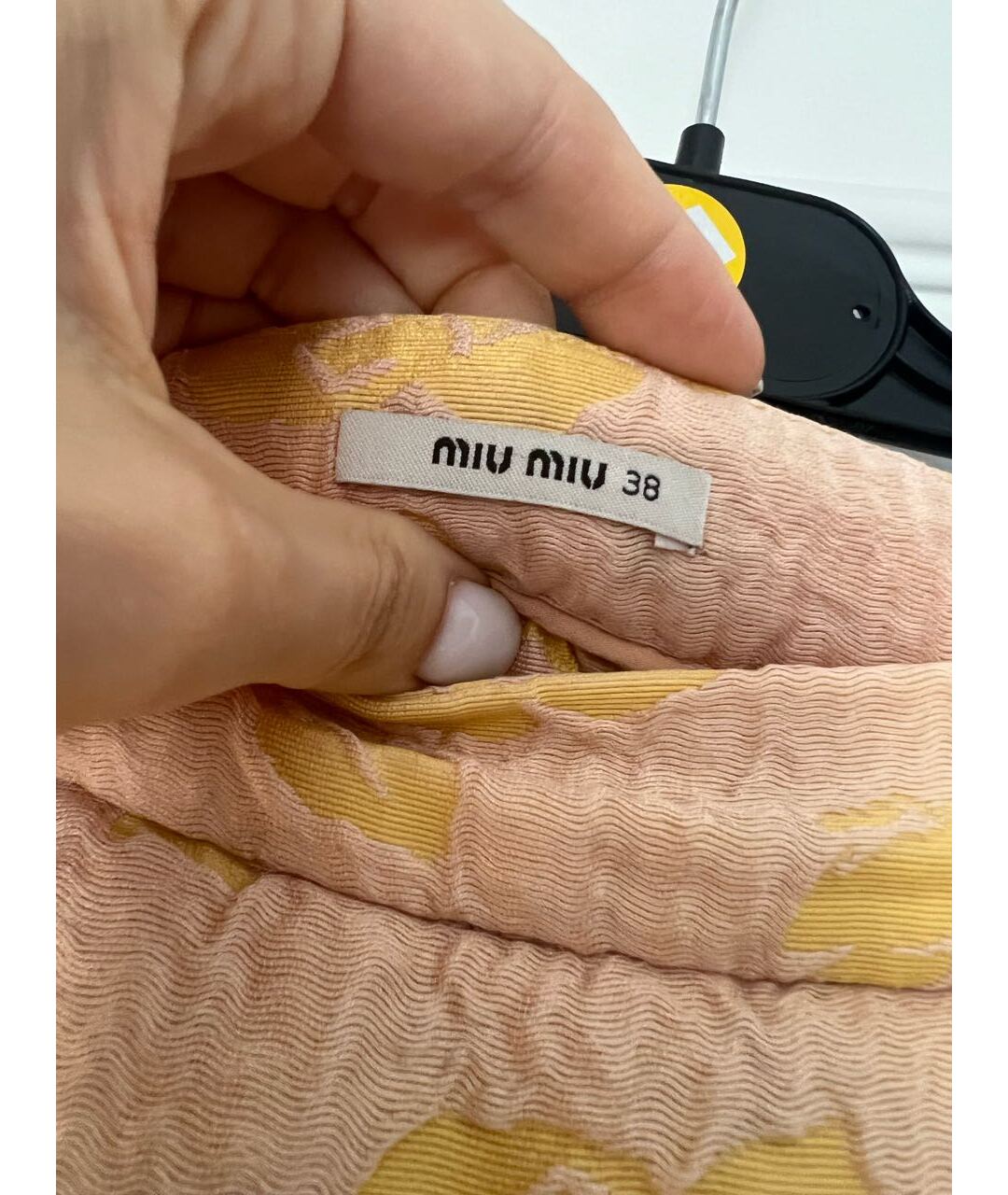 MIU MIU Розовая полиамидовая юбка мини, фото 2