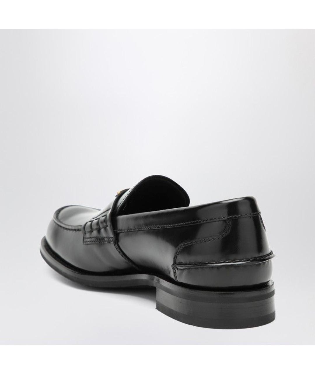 PRADA Черные кожаные лоферы, фото 2
