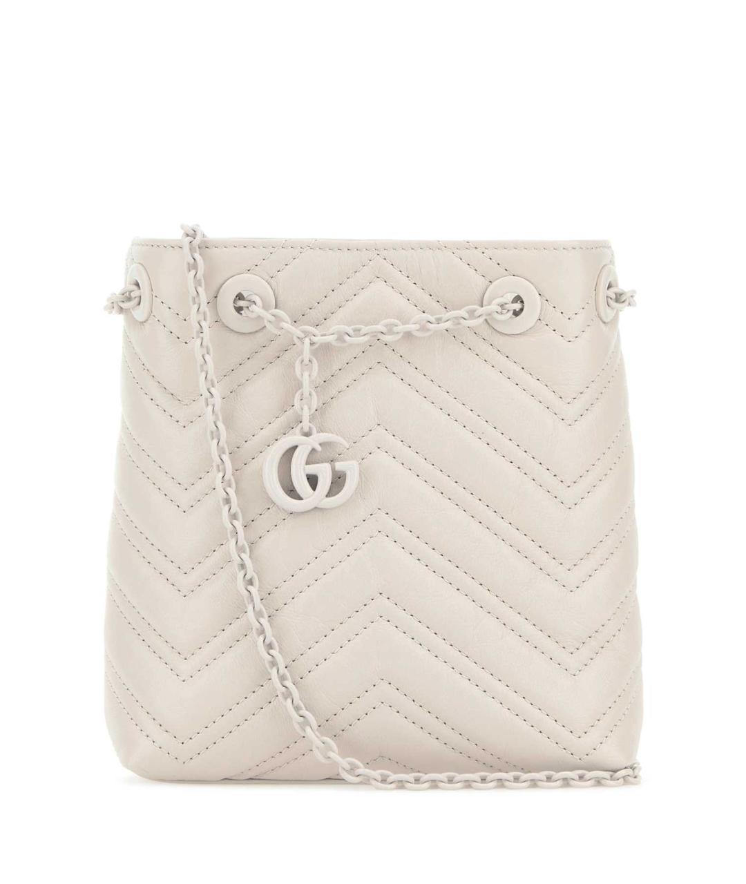 GUCCI Белая кожаная сумка через плечо, фото 3