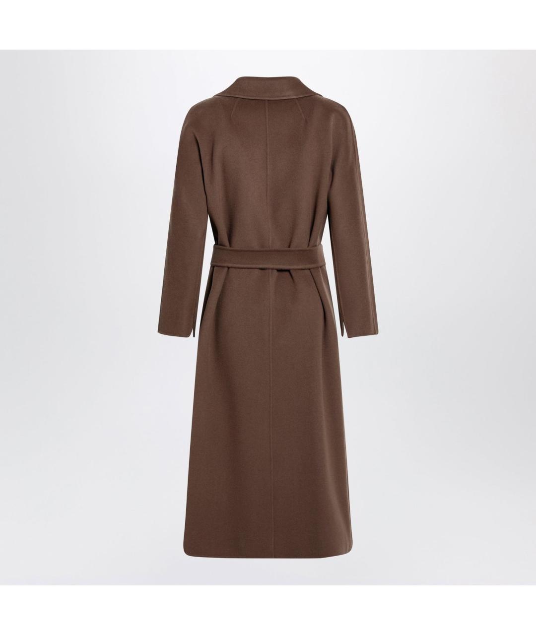 'S MAX MARA Коричневое шерстяное пальто, фото 2