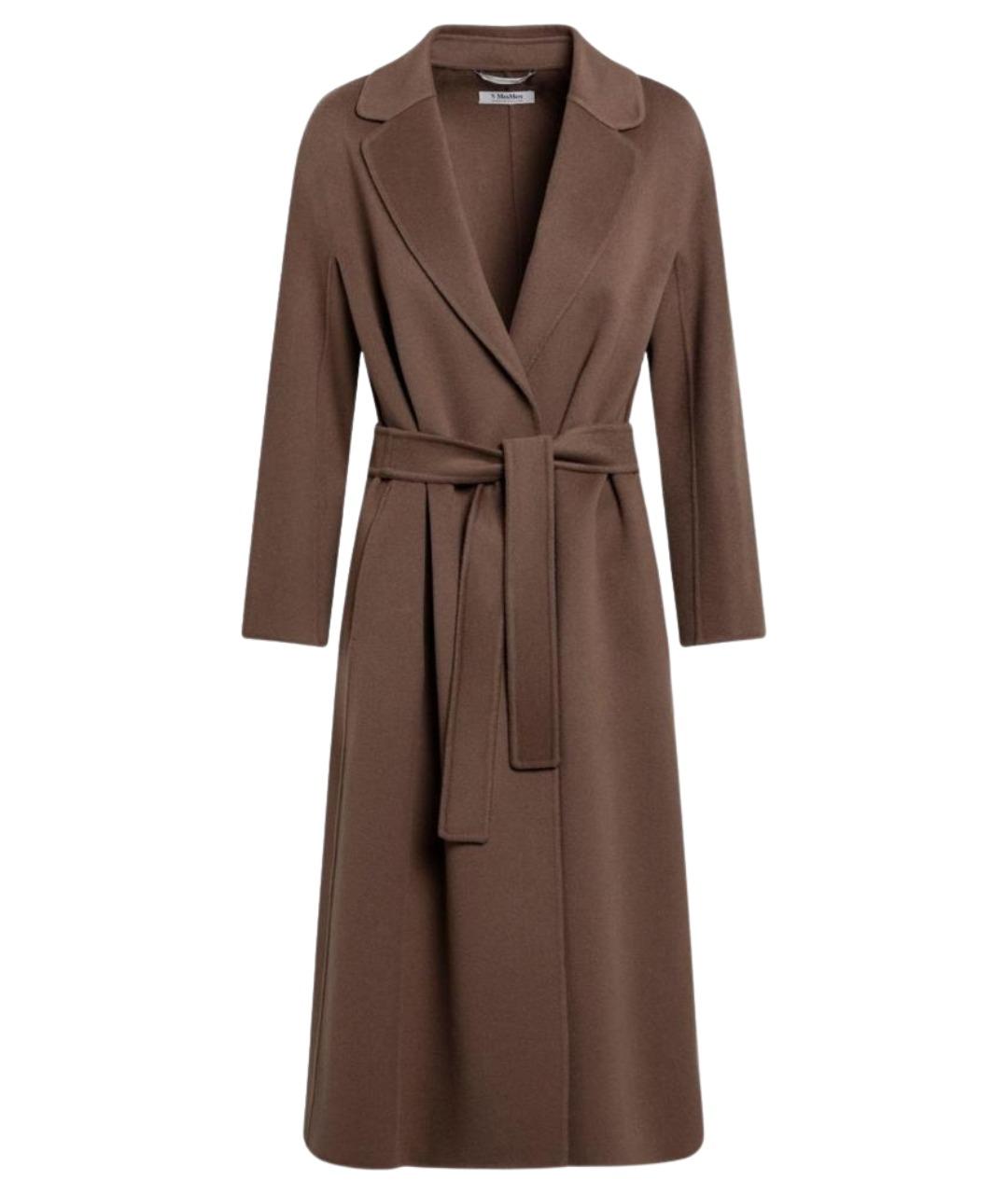 'S MAX MARA Коричневое шерстяное пальто, фото 1