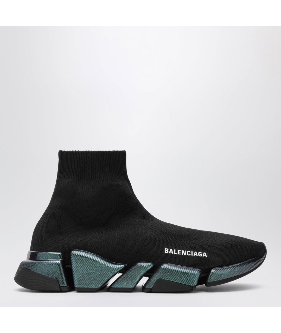 BALENCIAGA Черные синтетические низкие кроссовки / кеды, фото 3