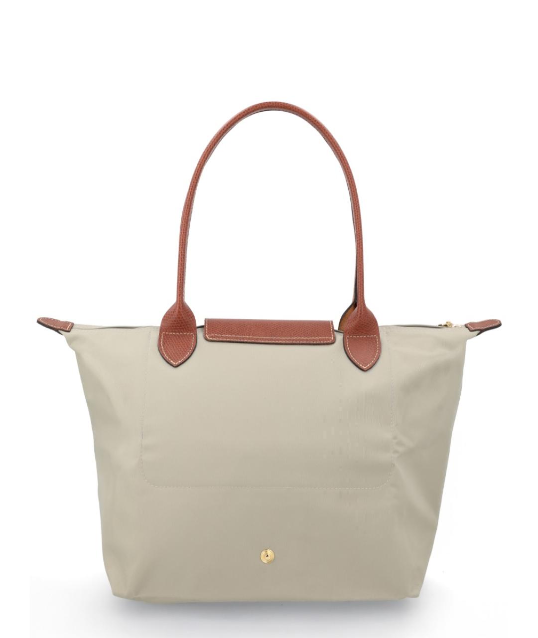 LONGCHAMP Серая синтетическая сумка через плечо, фото 5