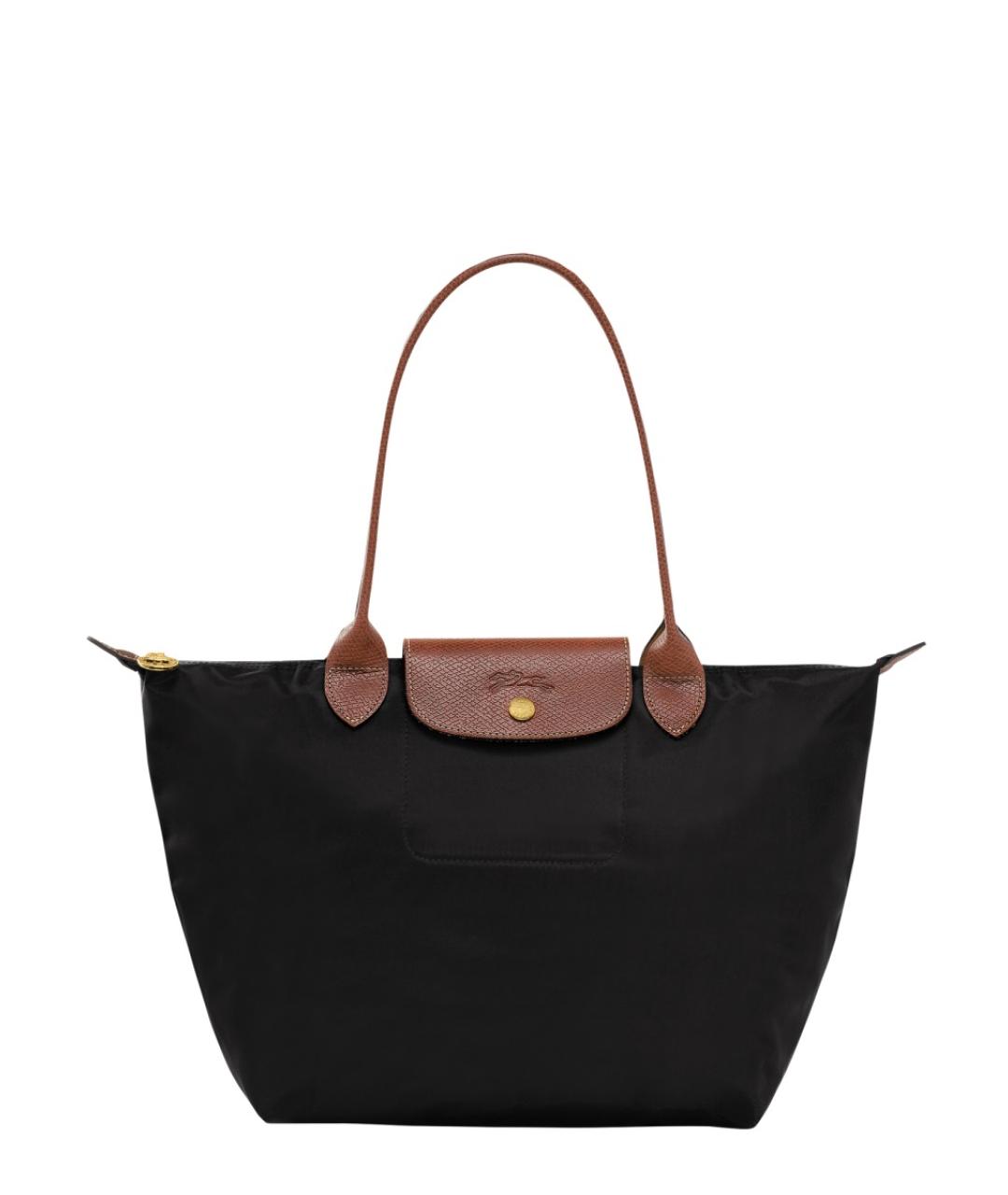 LONGCHAMP Черная синтетическая сумка через плечо, фото 1
