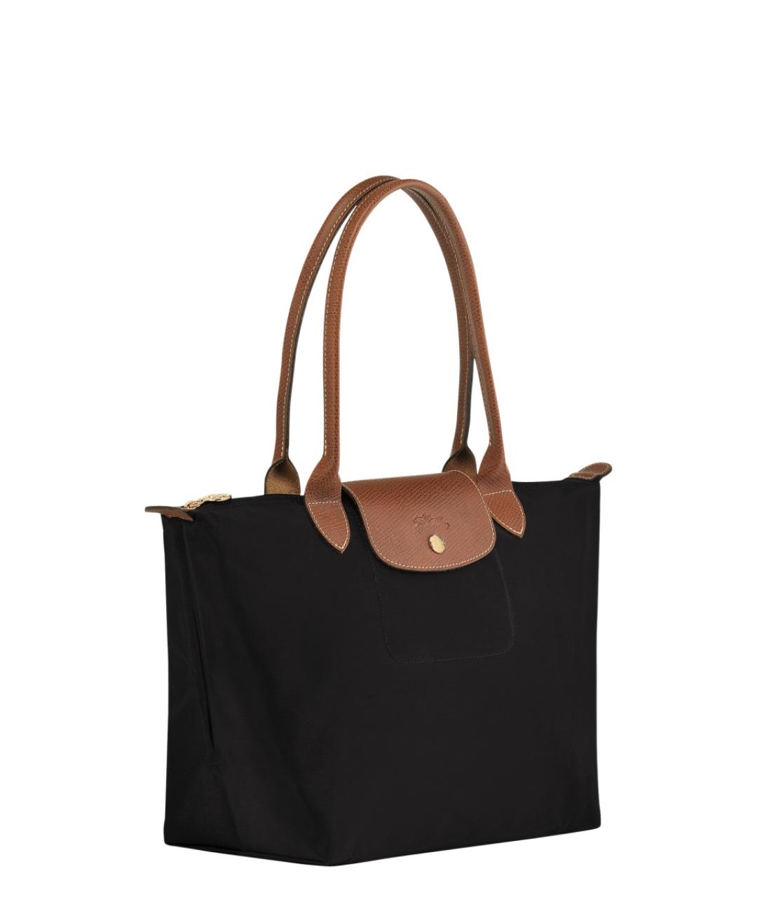 LONGCHAMP Черная синтетическая сумка через плечо, фото 5