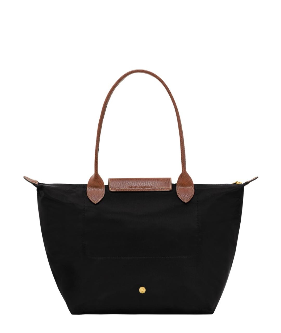 LONGCHAMP Черная синтетическая сумка через плечо, фото 2
