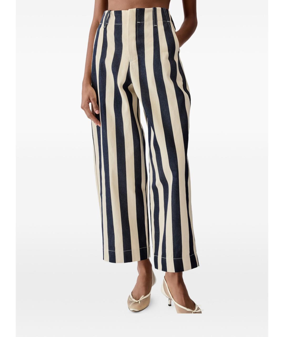 JACQUEMUS Синие хлопковые прямые джинсы, фото 3