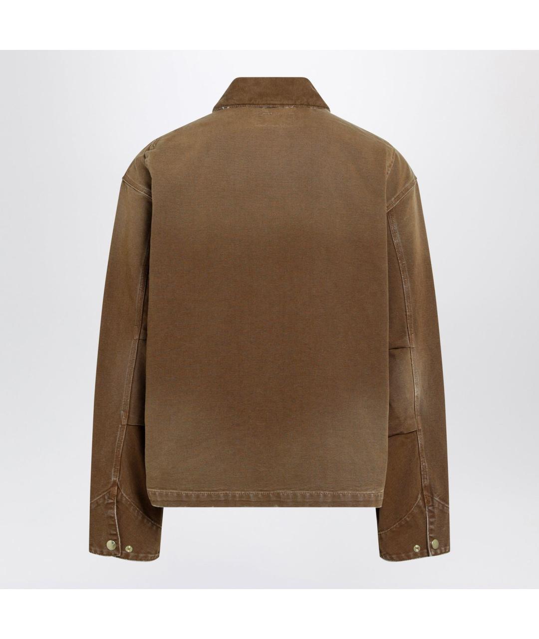CARHARTT WIP Коричневая хлопковая куртка, фото 2