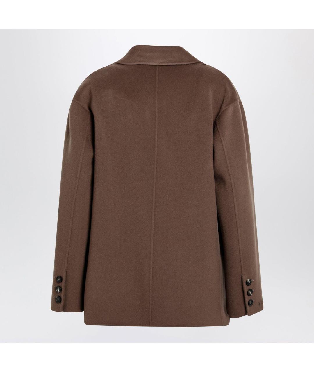 'S MAX MARA Коричневая шерстяная куртка, фото 2
