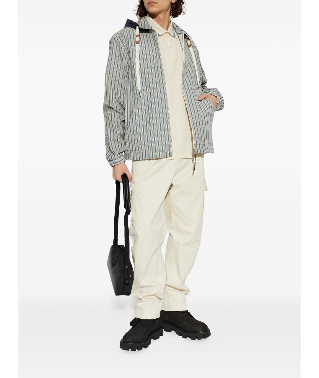 MONCLER Синяя полиамидовая куртка, фото 3