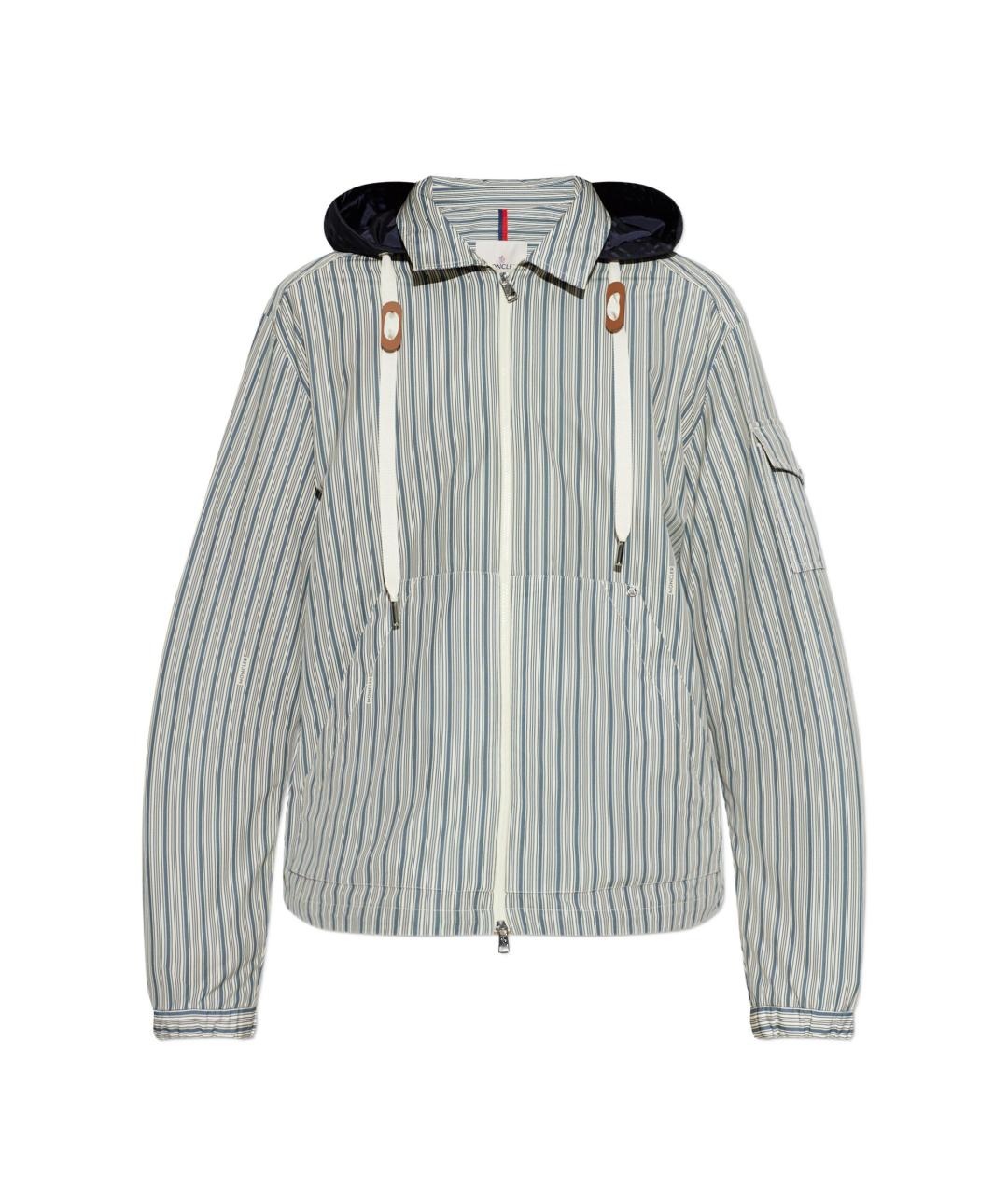 MONCLER Синяя полиамидовая куртка, фото 1