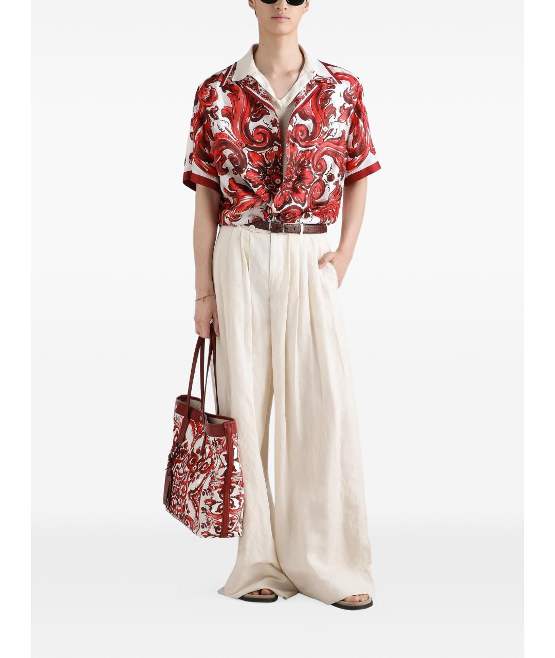 DOLCE&GABBANA Белое поло с коротким рукавом, фото 2