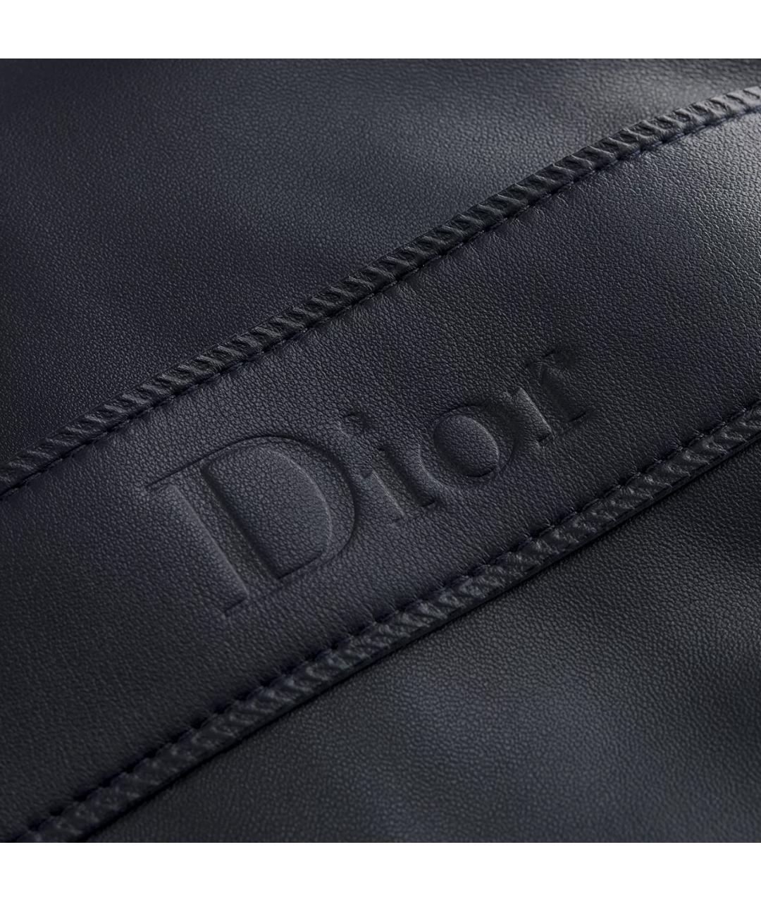 CHRISTIAN DIOR Темно-синяя кожаная куртка, фото 3