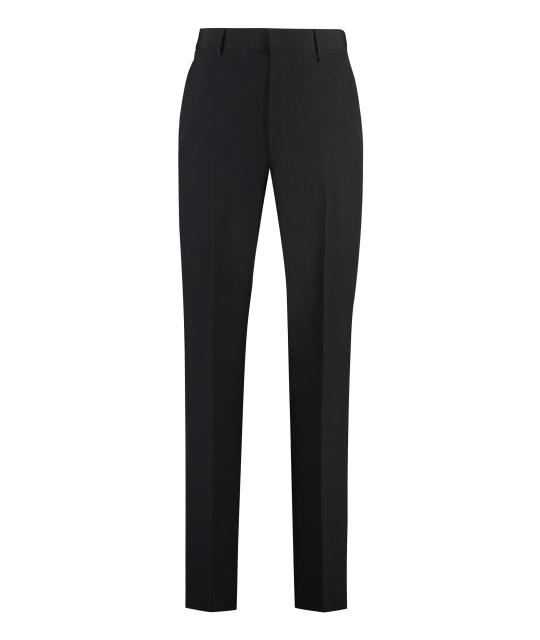GIVENCHY Черные шерстяные повседневные брюки, фото 1
