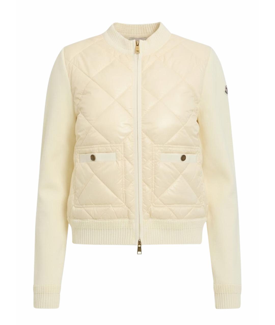 MONCLER Бежевый хлопковый кардиган, фото 1