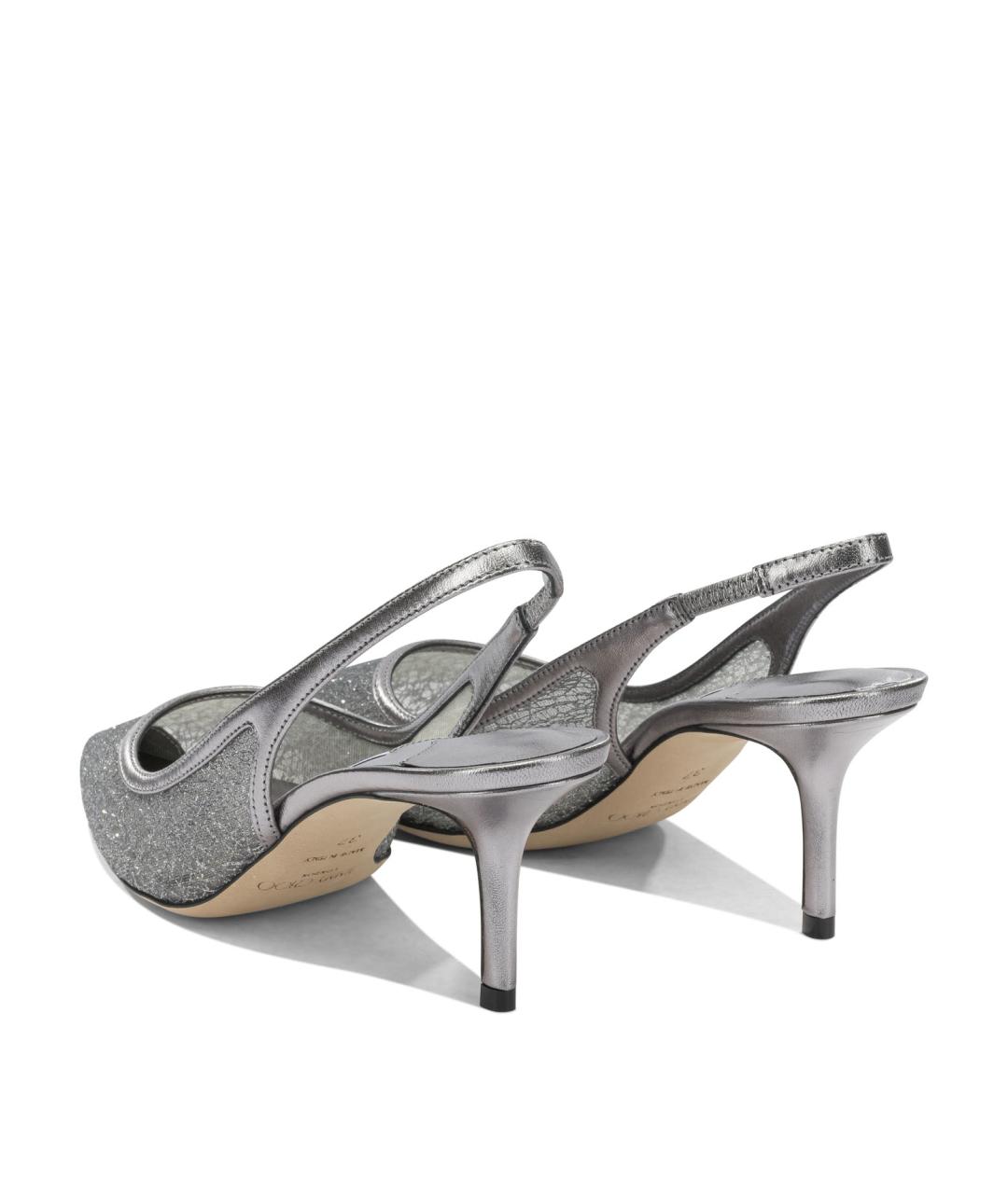 JIMMY CHOO Серые кожаные туфли, фото 4