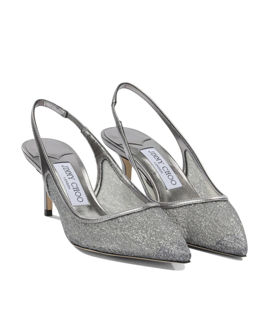 JIMMY CHOO Серые кожаные туфли, фото 2