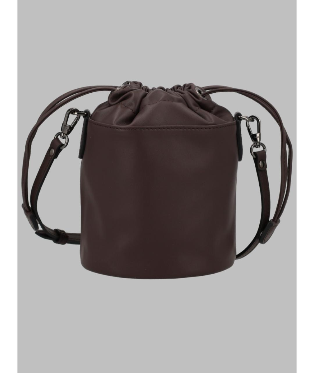 LONGCHAMP Коричневая кожаная сумка через плечо, фото 2