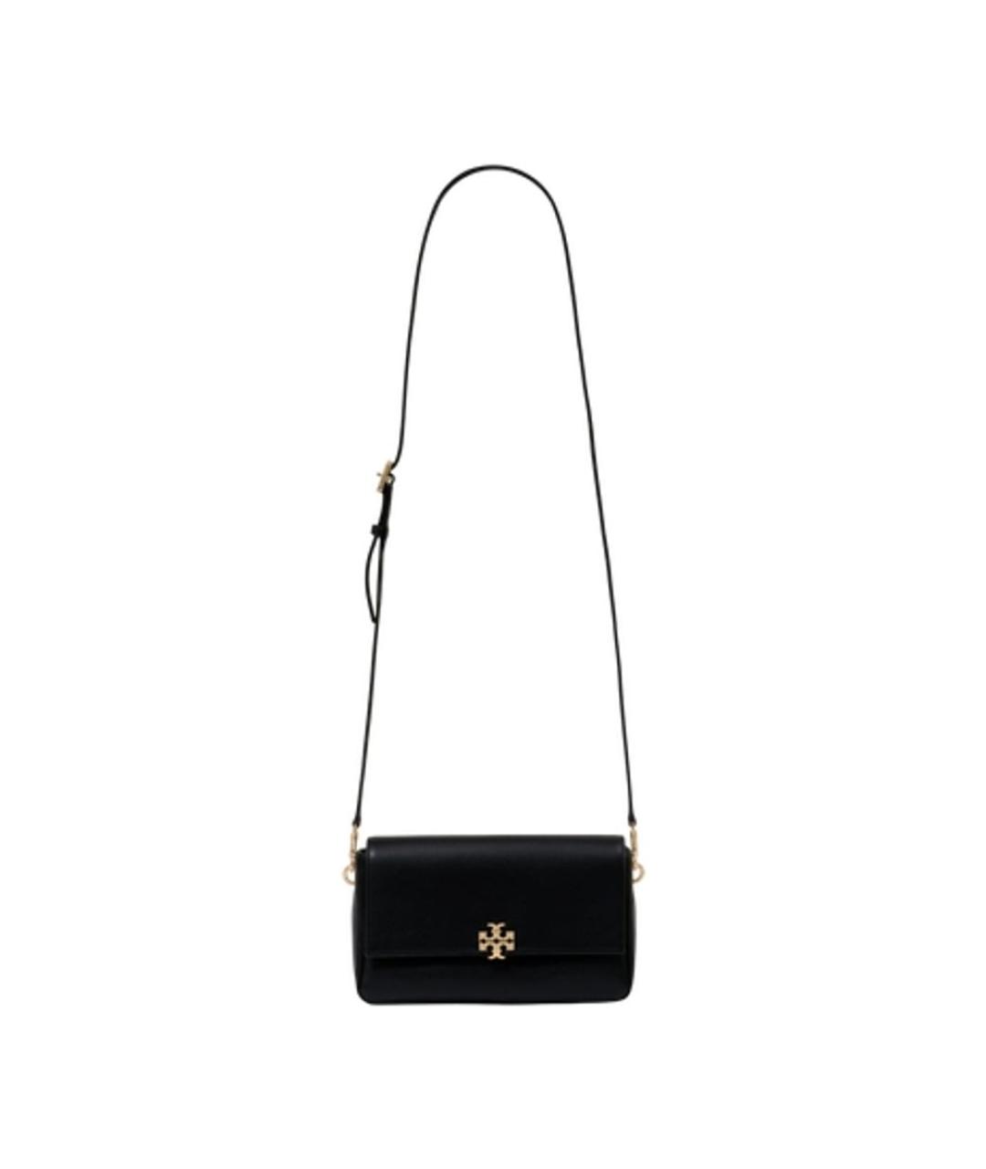 TORY BURCH Черная кожаная сумка через плечо, фото 1
