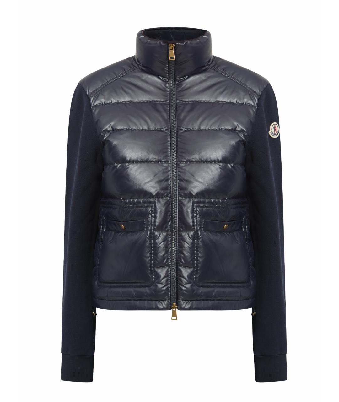 MONCLER Синий полиамидовый кардиган, фото 1