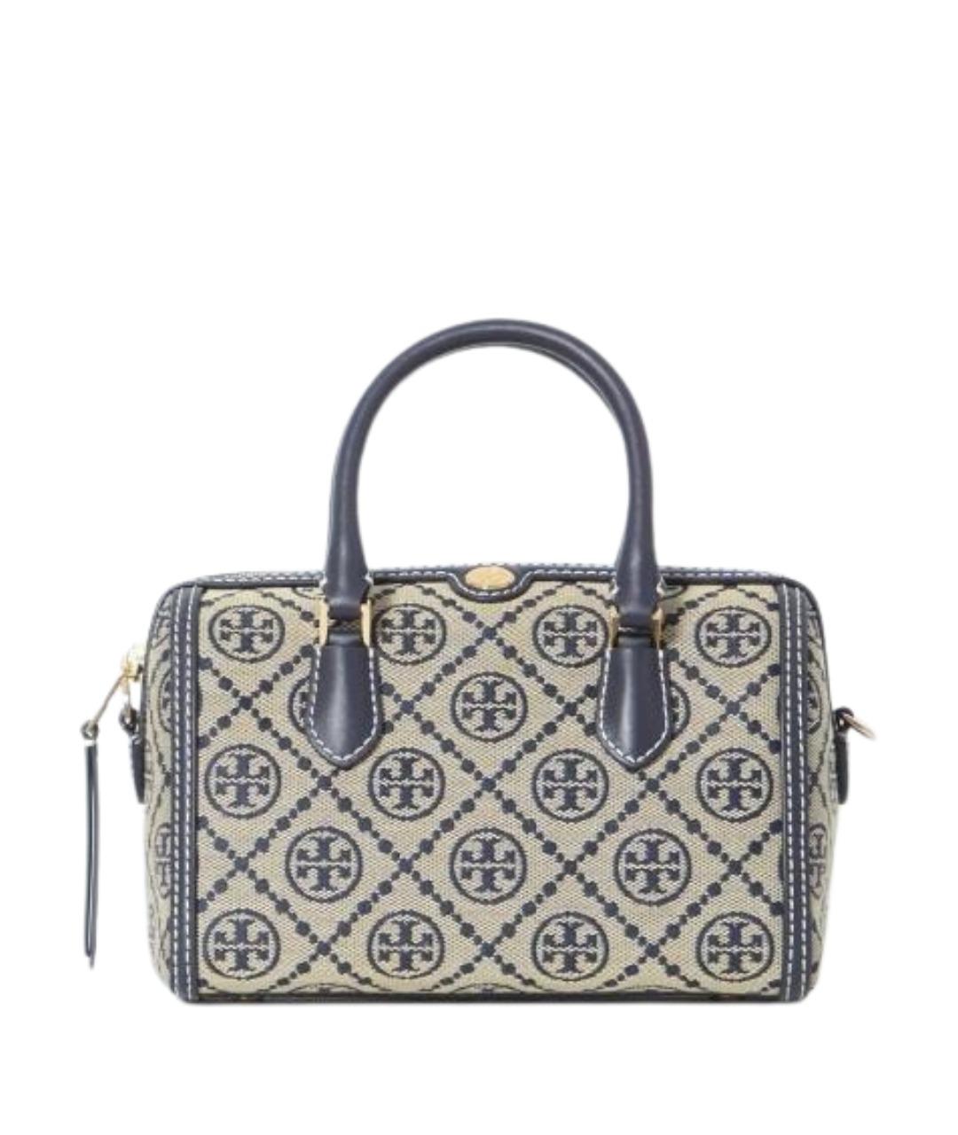 TORY BURCH Синяя хлопковая сумка через плечо, фото 1