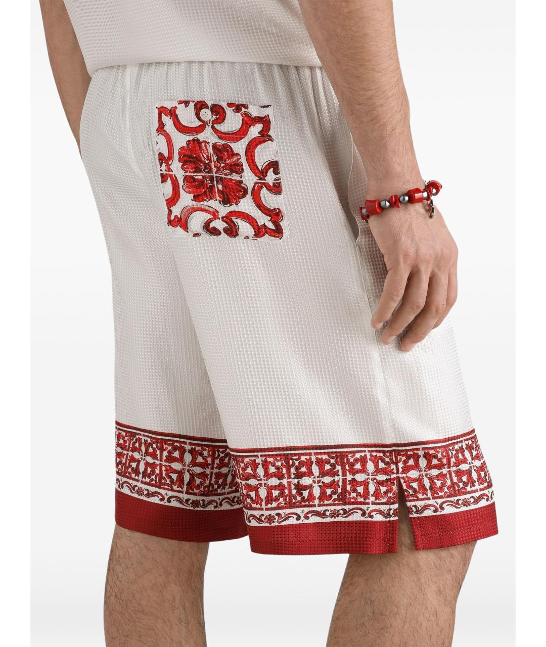 DOLCE&GABBANA Мульти шелковые шорты, фото 3