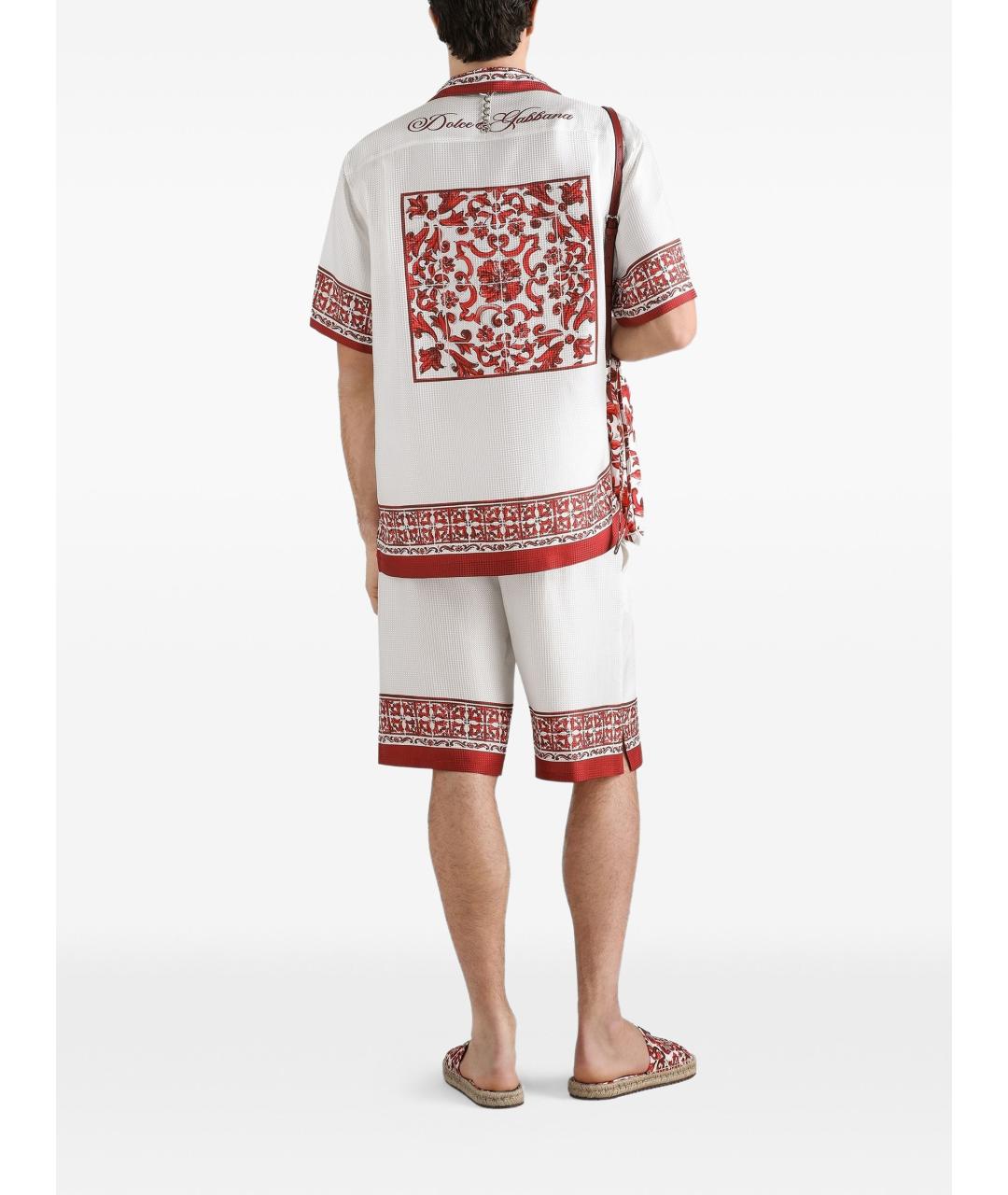 DOLCE&GABBANA Мульти шелковые шорты, фото 2