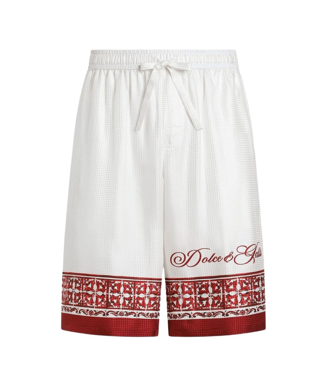 DOLCE&GABBANA Мульти шелковые шорты, фото 1