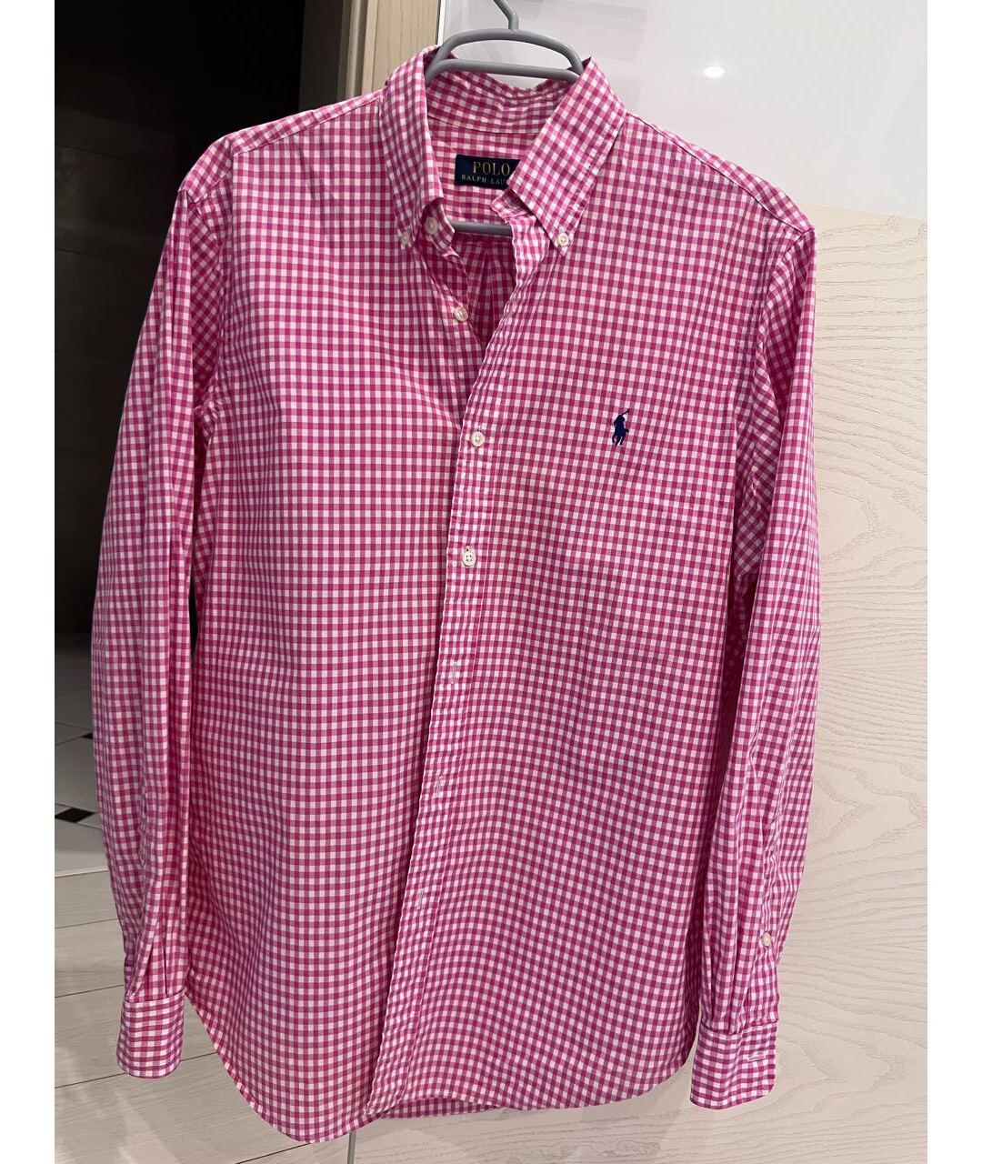 POLO RALPH LAUREN Розовая хлопковая кэжуал рубашка, фото 5