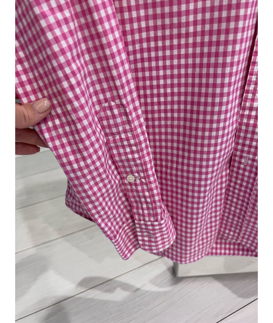 POLO RALPH LAUREN Розовая хлопковая кэжуал рубашка, фото 4