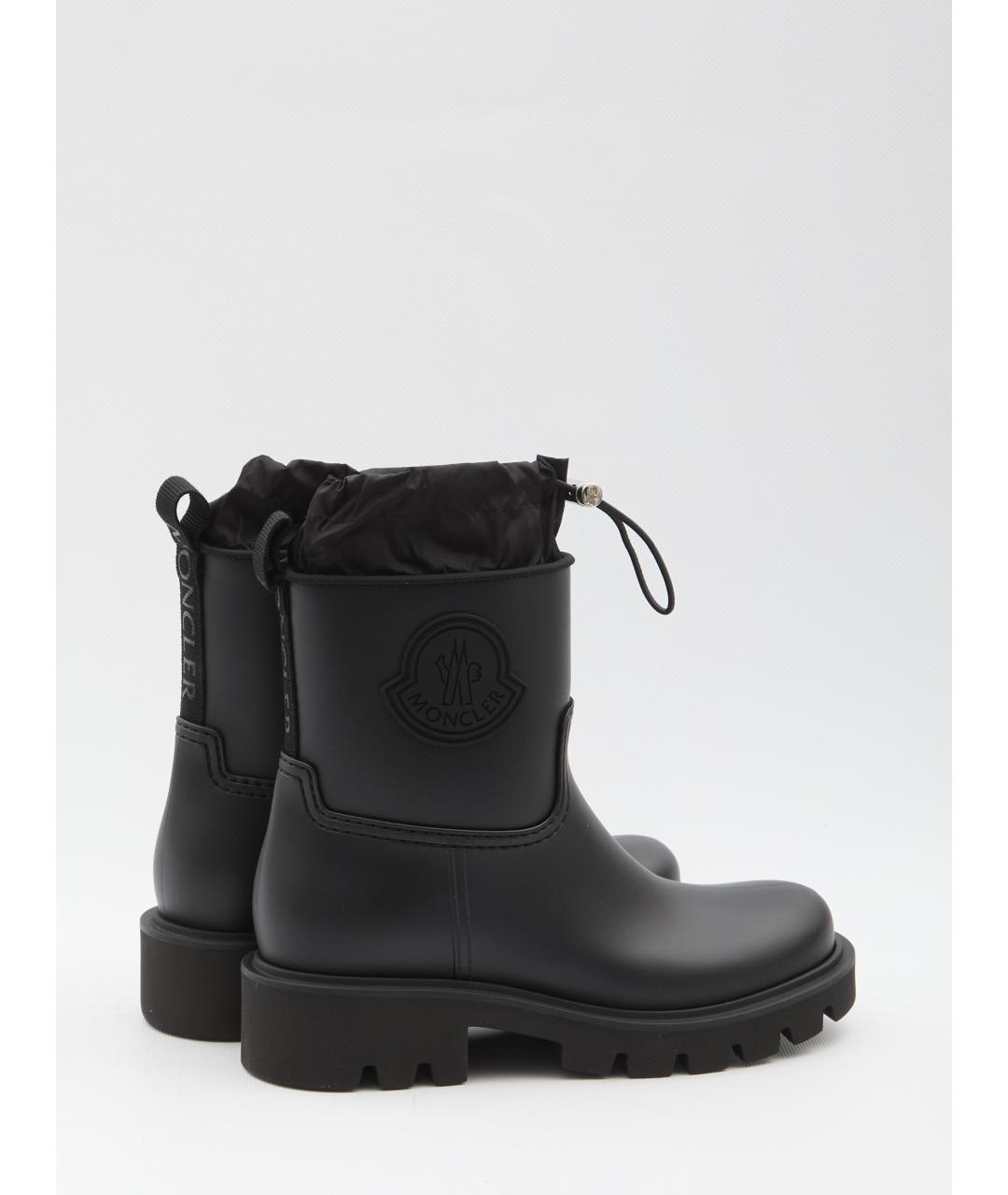 MONCLER Черные резиновые сапоги, фото 5