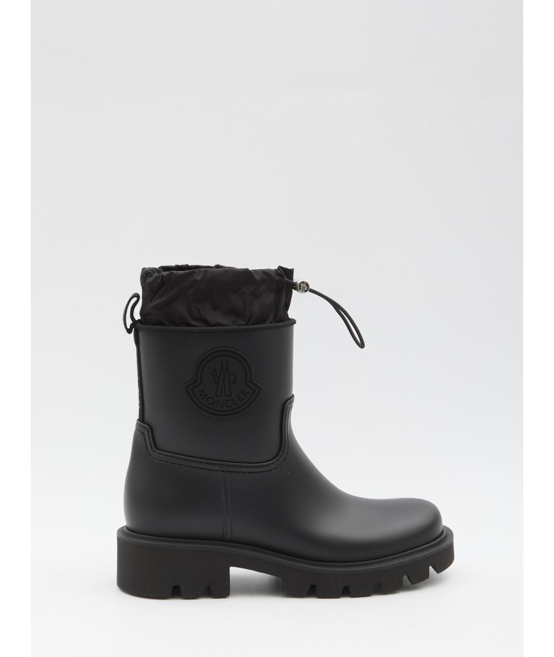 MONCLER Черные резиновые сапоги, фото 2