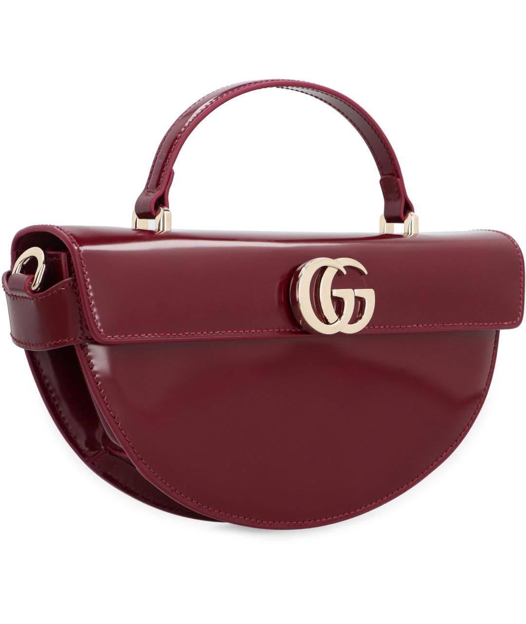 GUCCI Красная кожаная сумка с короткими ручками, фото 2