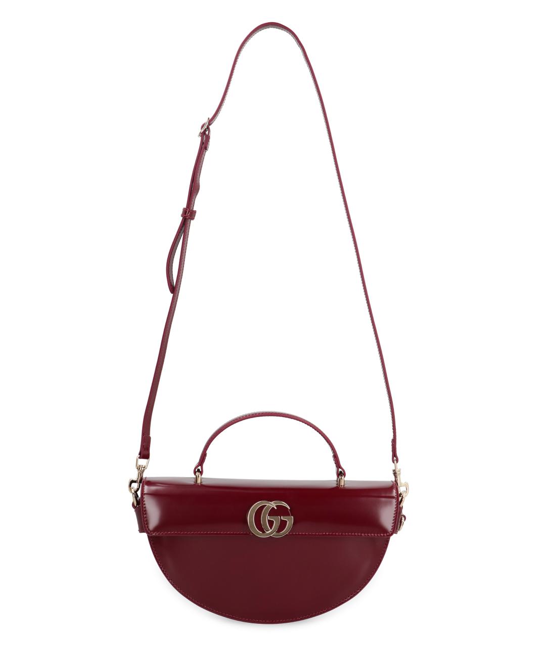 GUCCI Красная кожаная сумка с короткими ручками, фото 4