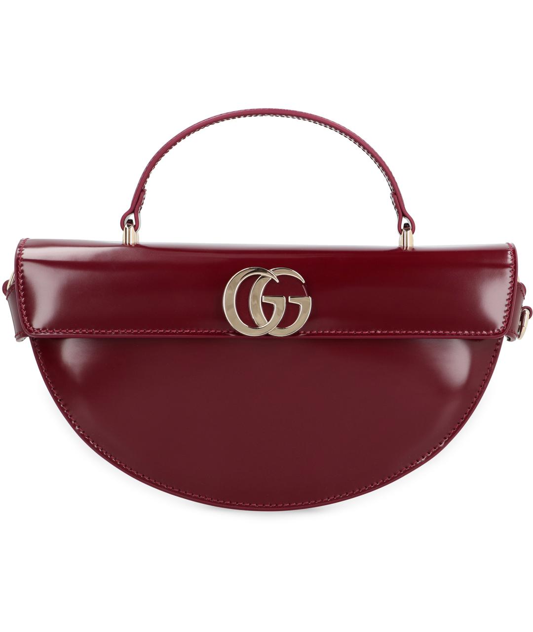 GUCCI Красная кожаная сумка с короткими ручками, фото 1