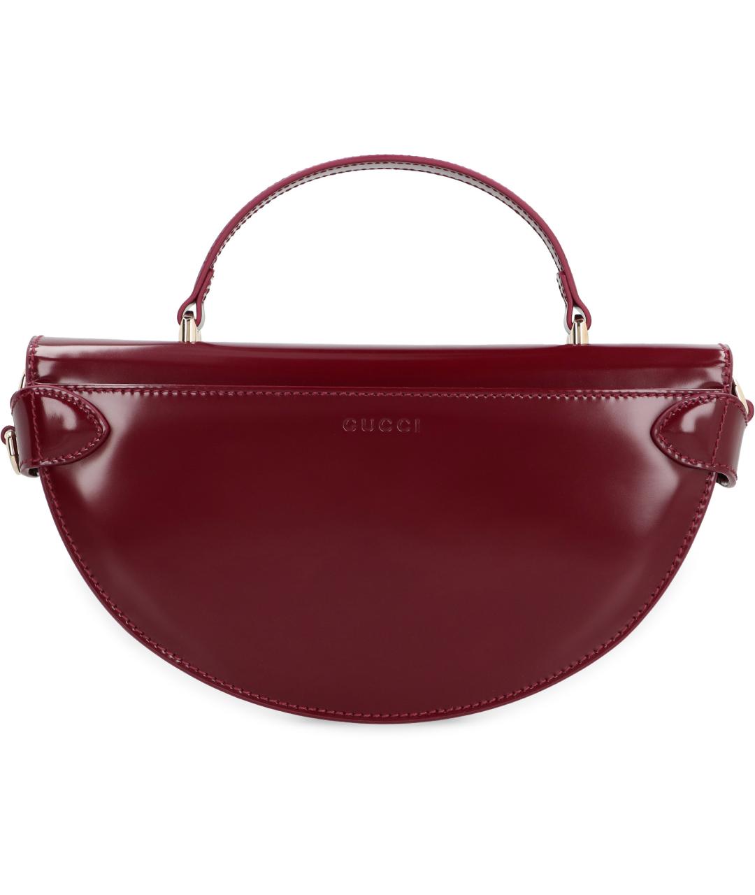 GUCCI Красная кожаная сумка с короткими ручками, фото 3