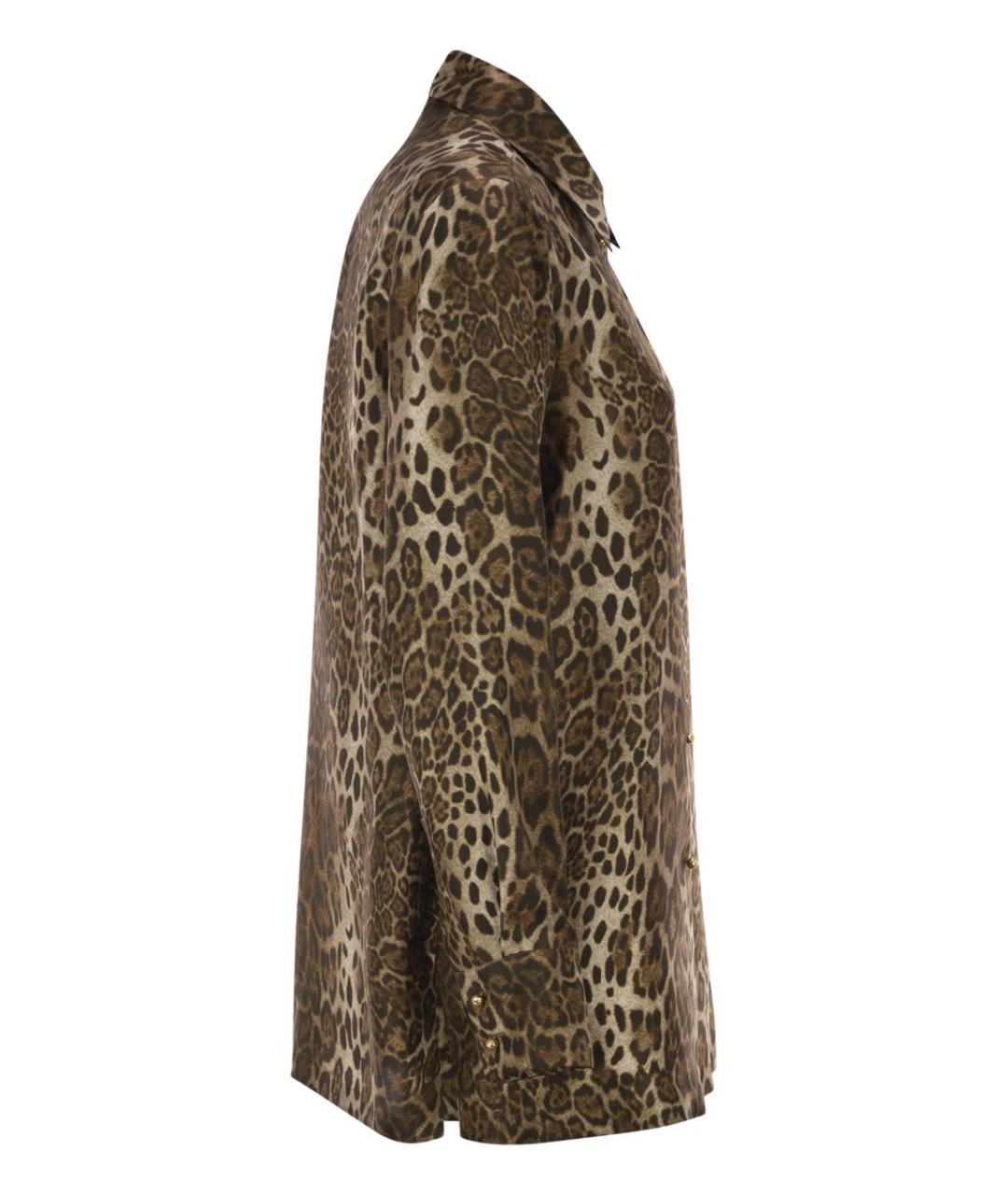 MAX MARA Коричневая шелковая рубашка, фото 3