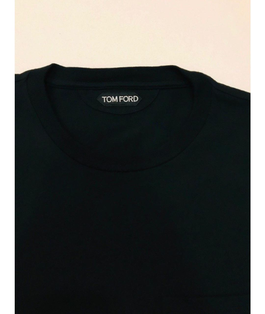 TOM FORD Черная хлопковая футболка, фото 4